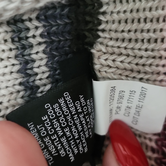 TORRID Size 1 3/4 Sleeve Asymmetrical Cardigan Sweater Fall colors - Picture 3 of 6